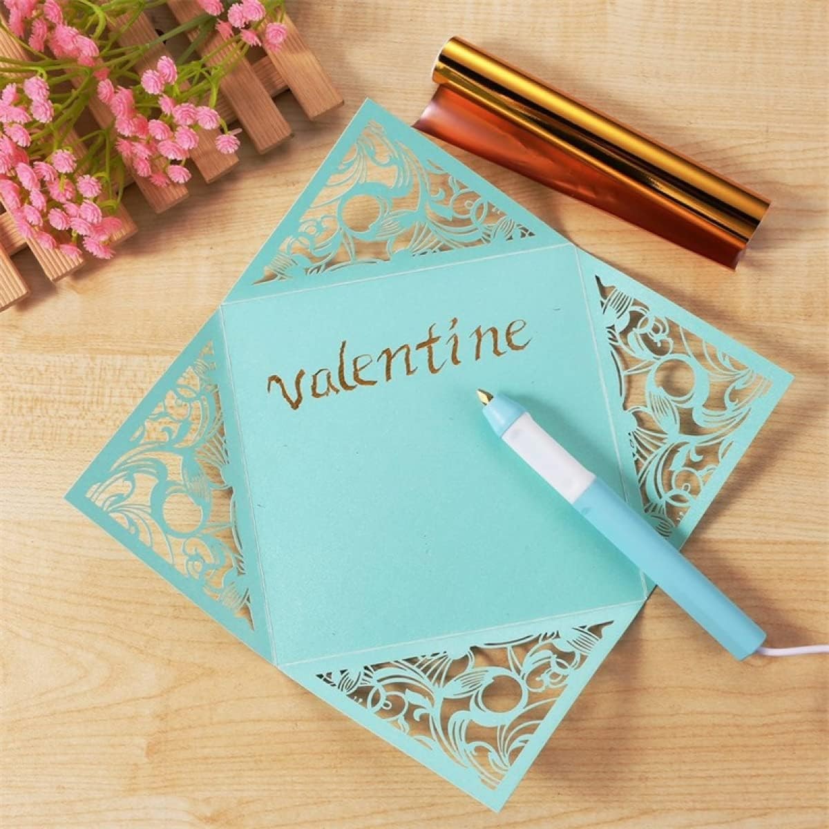 Heat Foil Pen USB Hot Stamping Tool for Card Making Scrapbooking