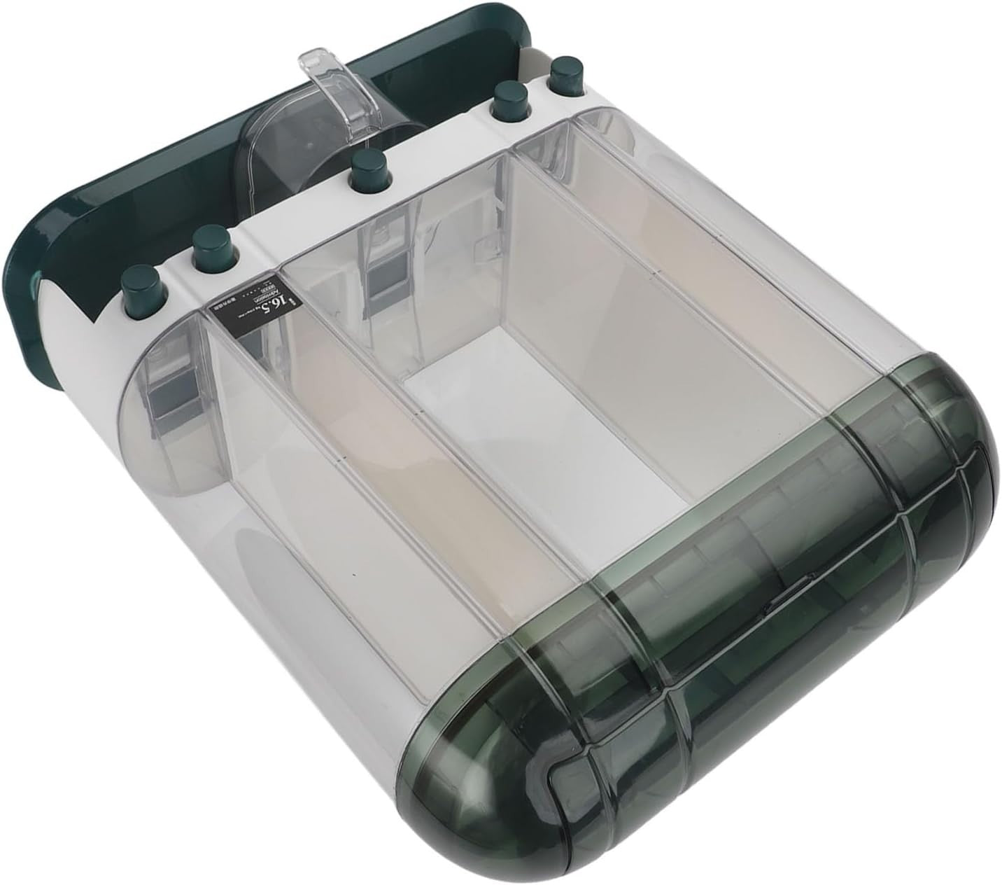16.5KG Rice Dispenser Airtight Grain Storage Container with Dividers