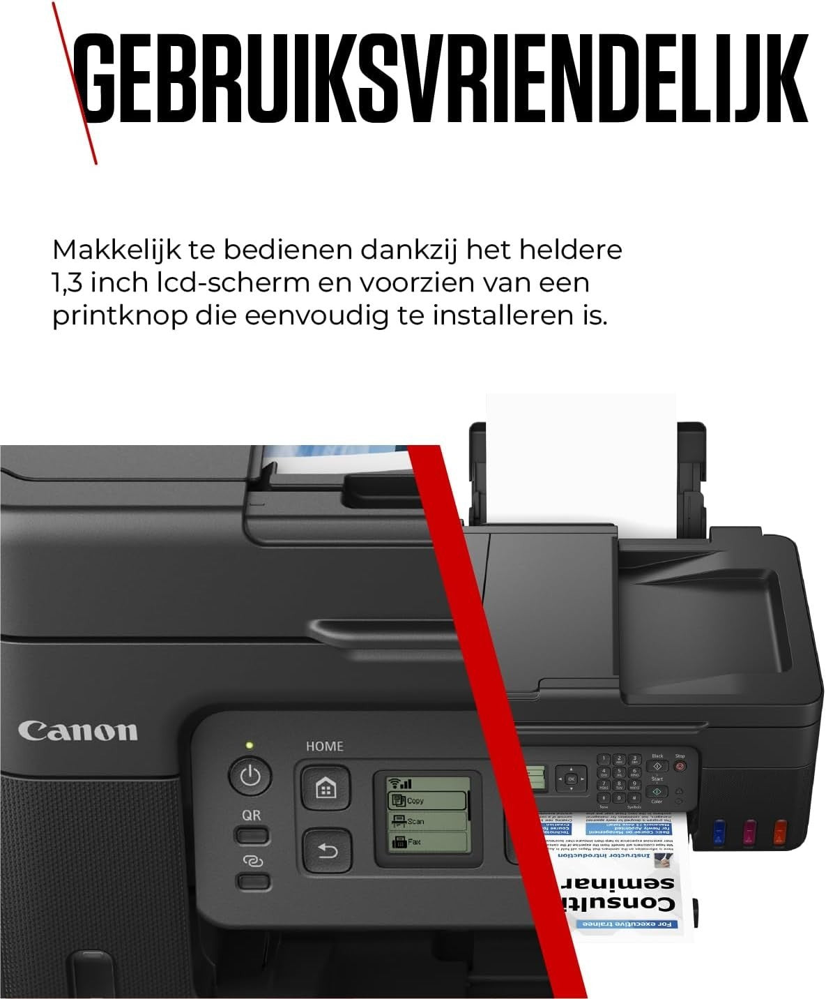 All-in-One Colour Inkjet Printer Copier Scanner Fax Black | Wi-Fi Home