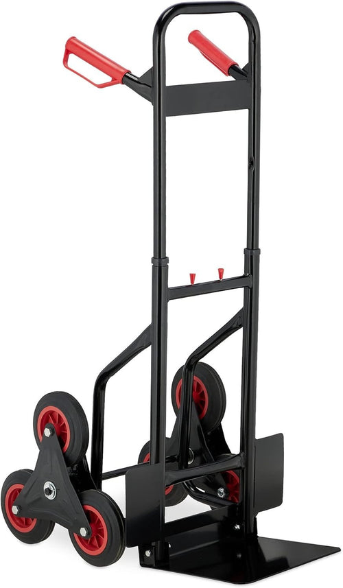 Stair Climbing Hand Truck 200kg Heavy Duty Folding Sack Cart 6 Wheels