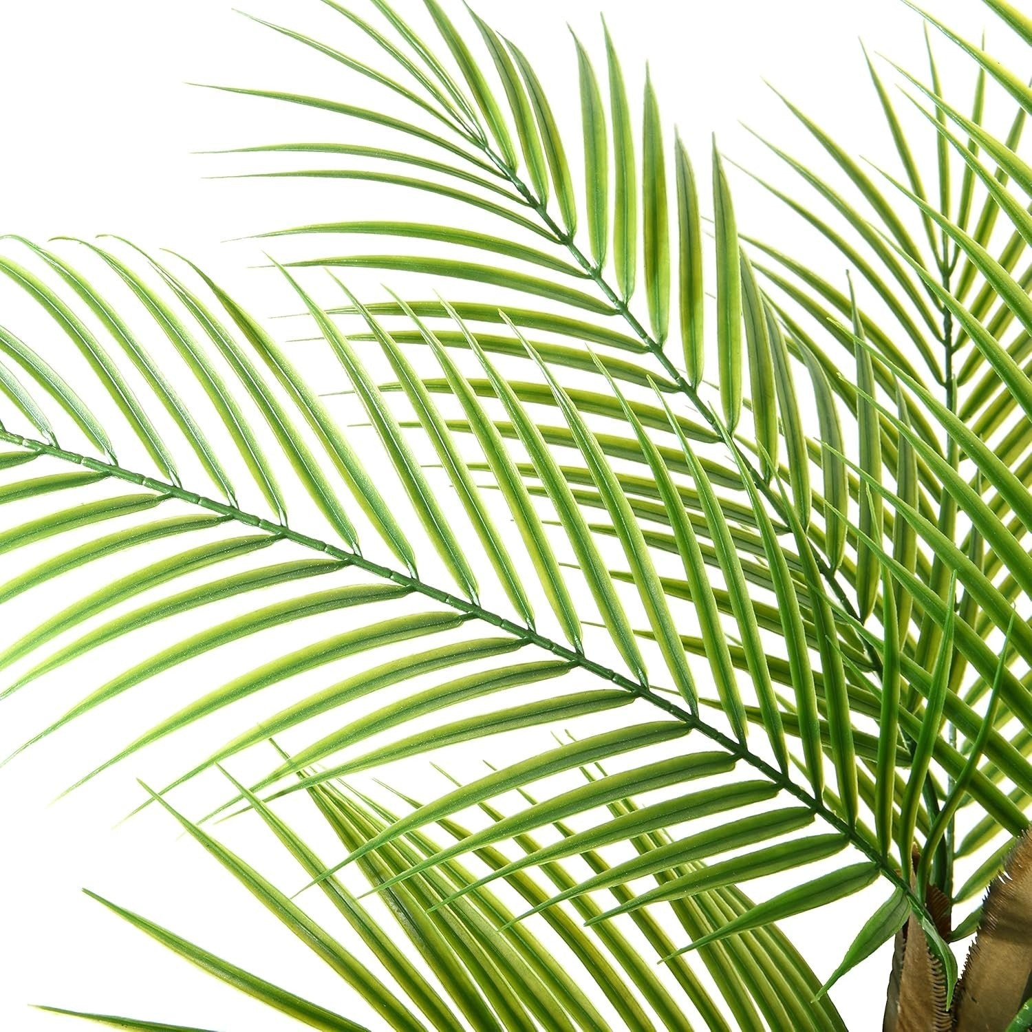 80cm Artificial Palm Trees in Seagrass Basket 2-Pack Faux Indoor Plants Decor