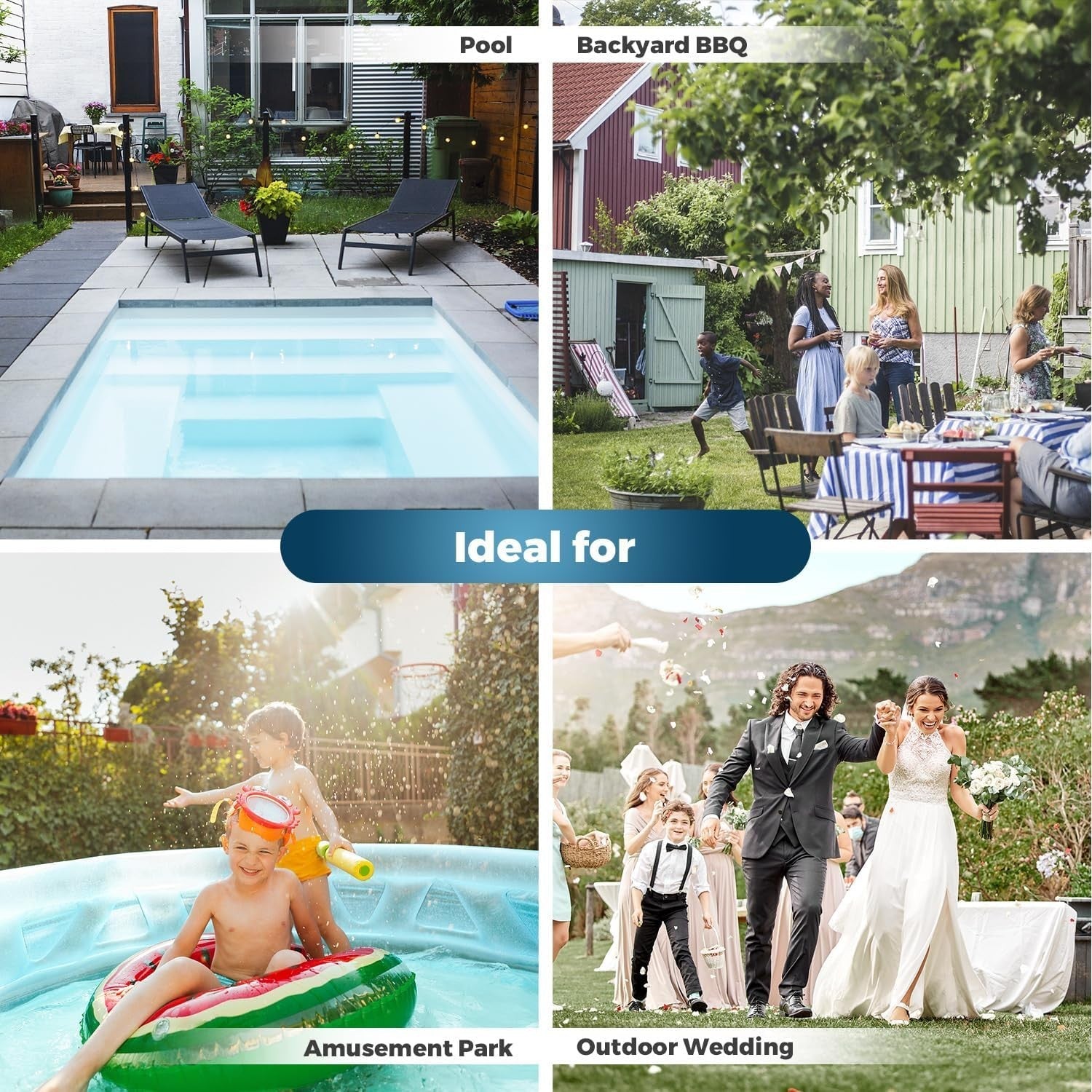 Outdoor Misting Fan – Heavy Duty 3-Speed Cooling Air Circulator for Patio & Camp