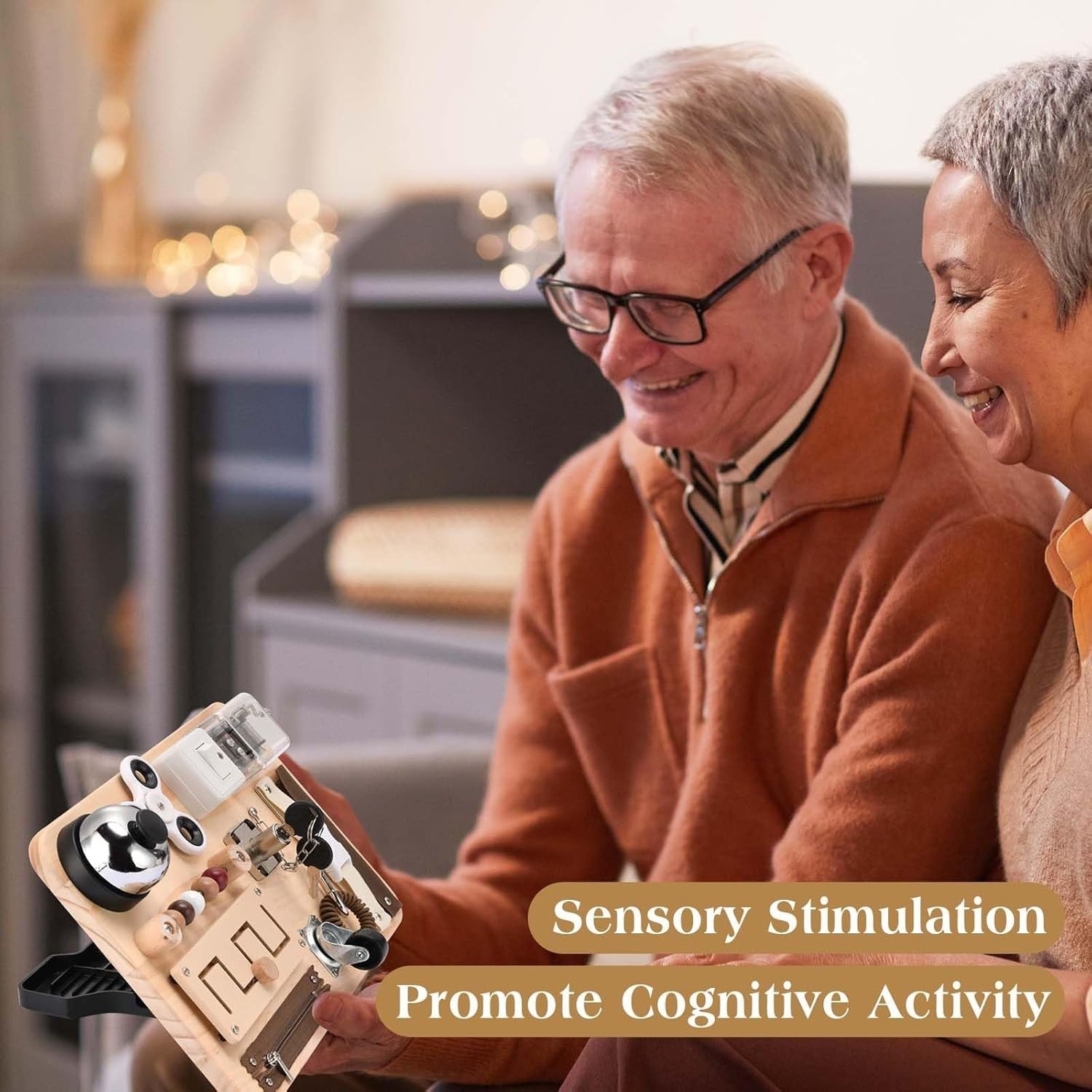 Dementia Fidget Busy Board Sensory Activity Toy for Seniors Anxiety