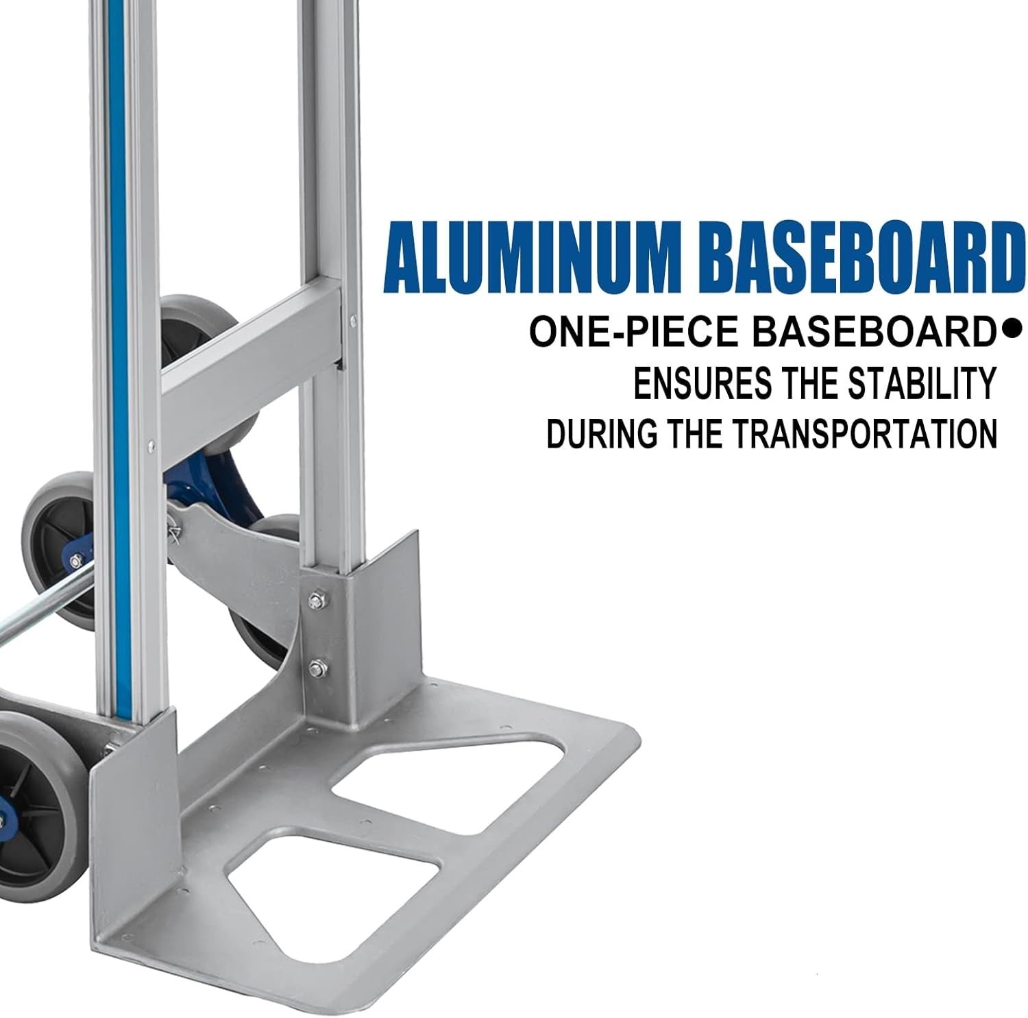2 in 1 Aluminium Stair Climbing Hand Truck 650lb 6 Wheel Dolly