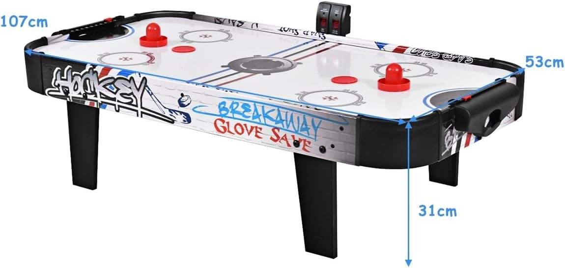 42 Inch Tabletop Air Hockey Game Electronic Blower Dual Scorers