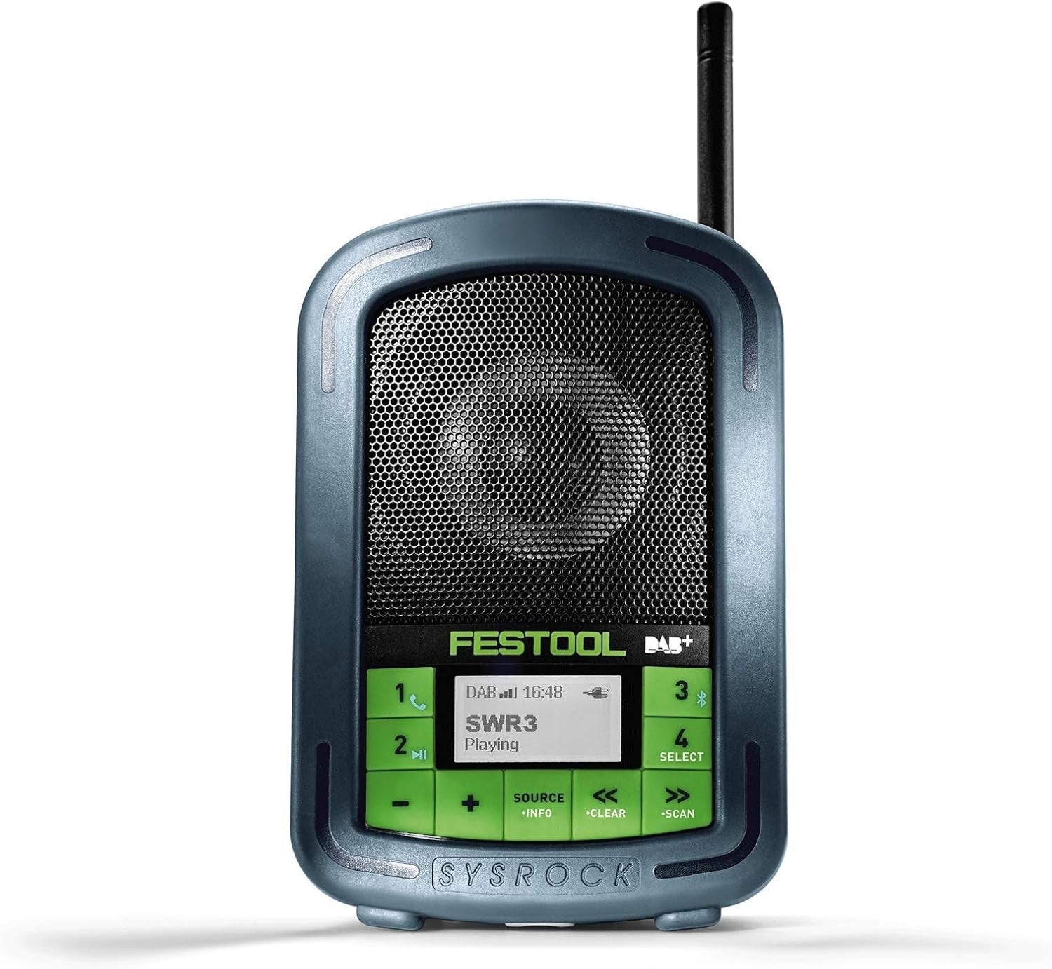 Compact DAB+ FM Site Radio Bluetooth Aux-in 240V Multi-Colour