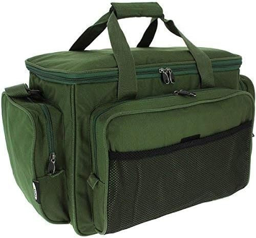 Carp Fishing Carryall & Rod Holdall Set 3+3 Green Insulated 12 Rod Capacity