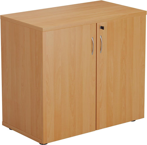 Heavy Duty Beech Office Cupboard Lockable Storage Cabinet Adjustable Shelf