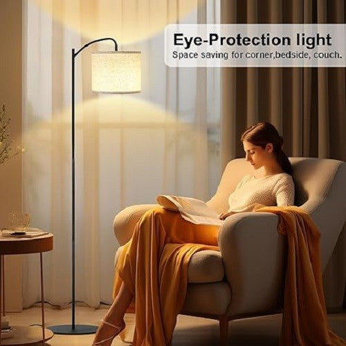 LED Floor Lamp Dimmable Reading Light 3 Color Temperatures Remote Control