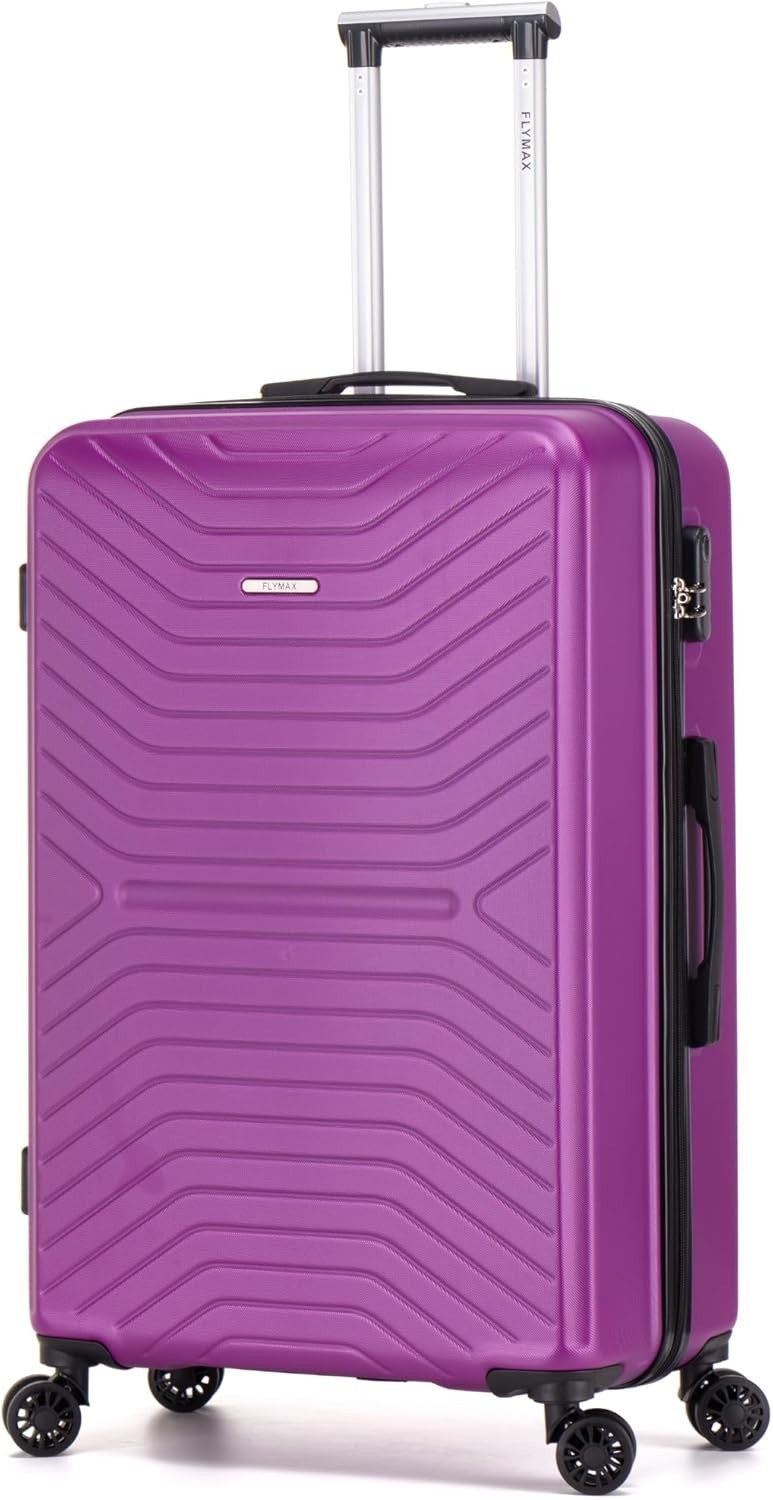 24'' Medium Check In Suitcase ABS Hard Shell 4 Wheel Spinner 3 Digit Lock