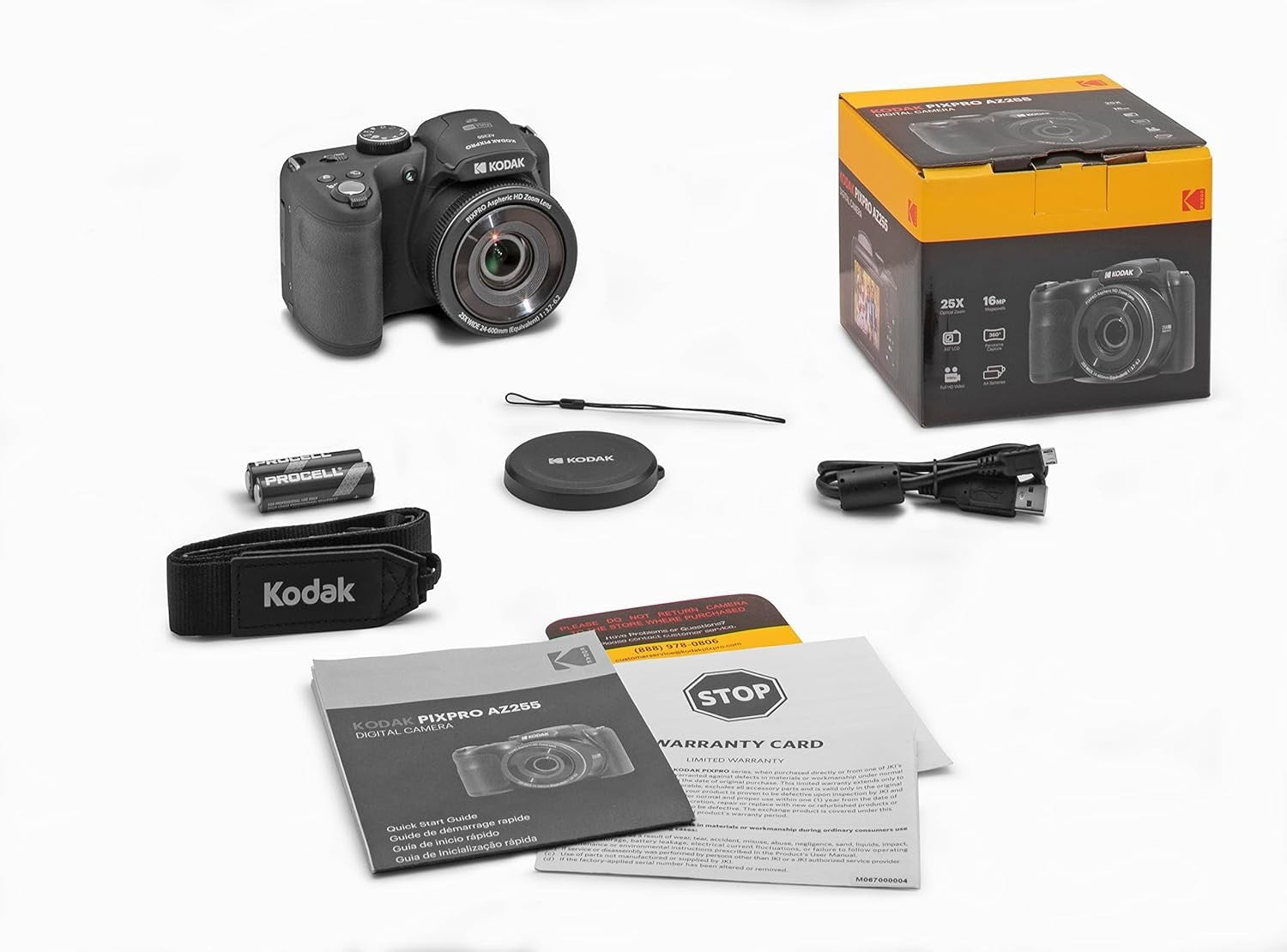 16MP Bridge Camera 25X Optical Zoom HD Video Wide Angle LCD Camera