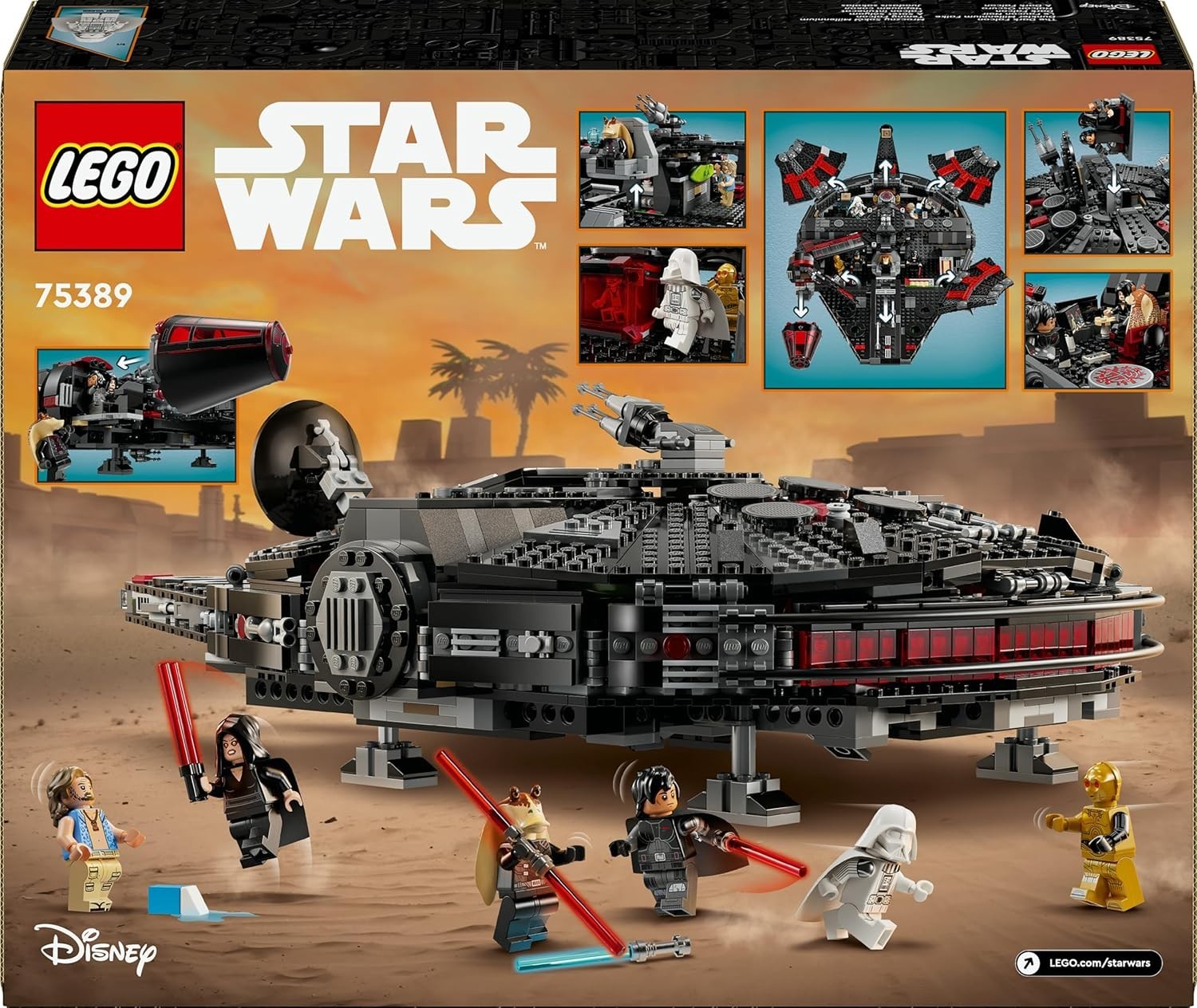 Star Wars The Dark Falcon 1579pcs Starship Building Set w Minifigs