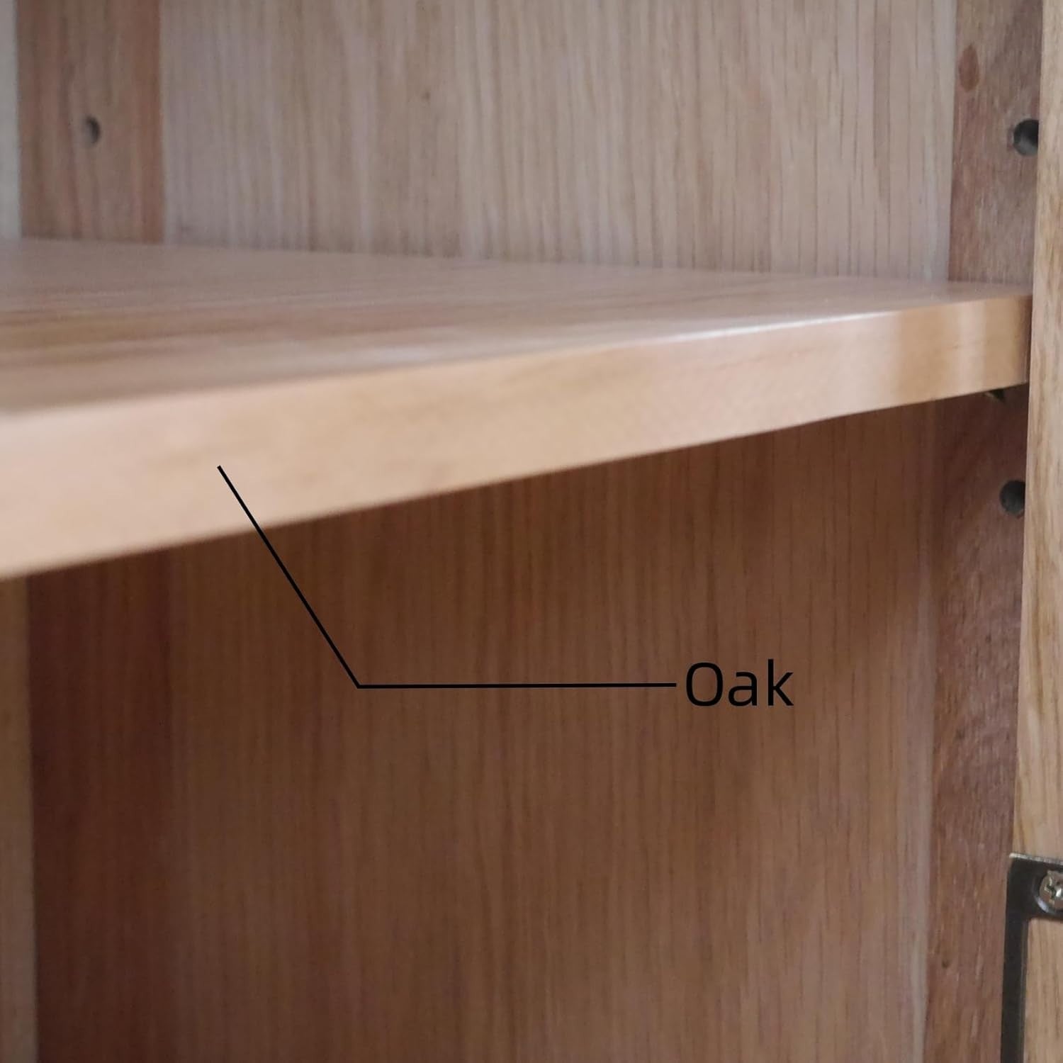 Small Solid Oak Sideboard Cabinet 2 Door 2 Drawer Hallway Storage Unit