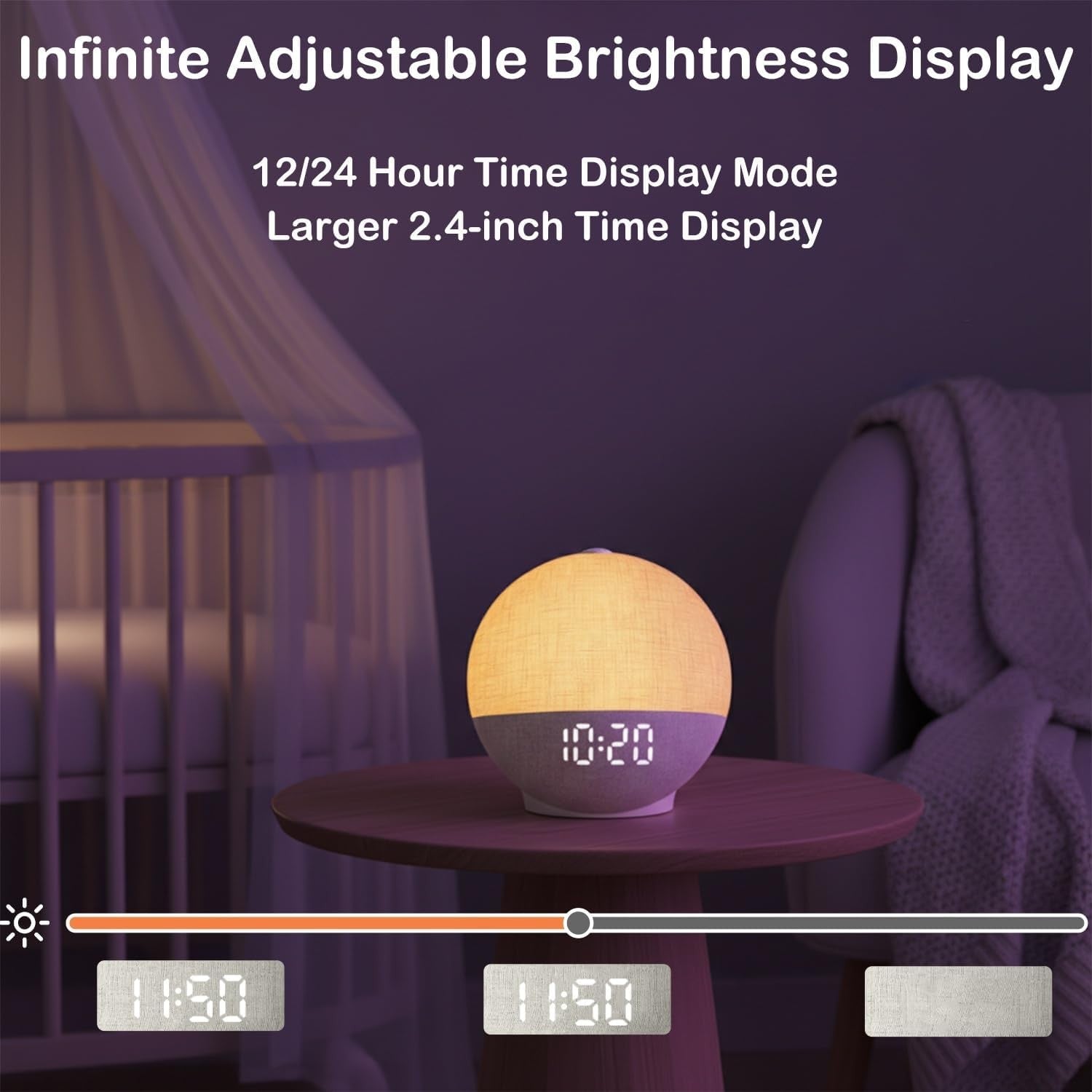 Sunrise Alarm Clock with Sound Machine Wake Up Light Bluetooth Speaker