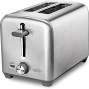 2-Slice Toaster Wide Slots Bagel & Bread Stainless Steel Compact