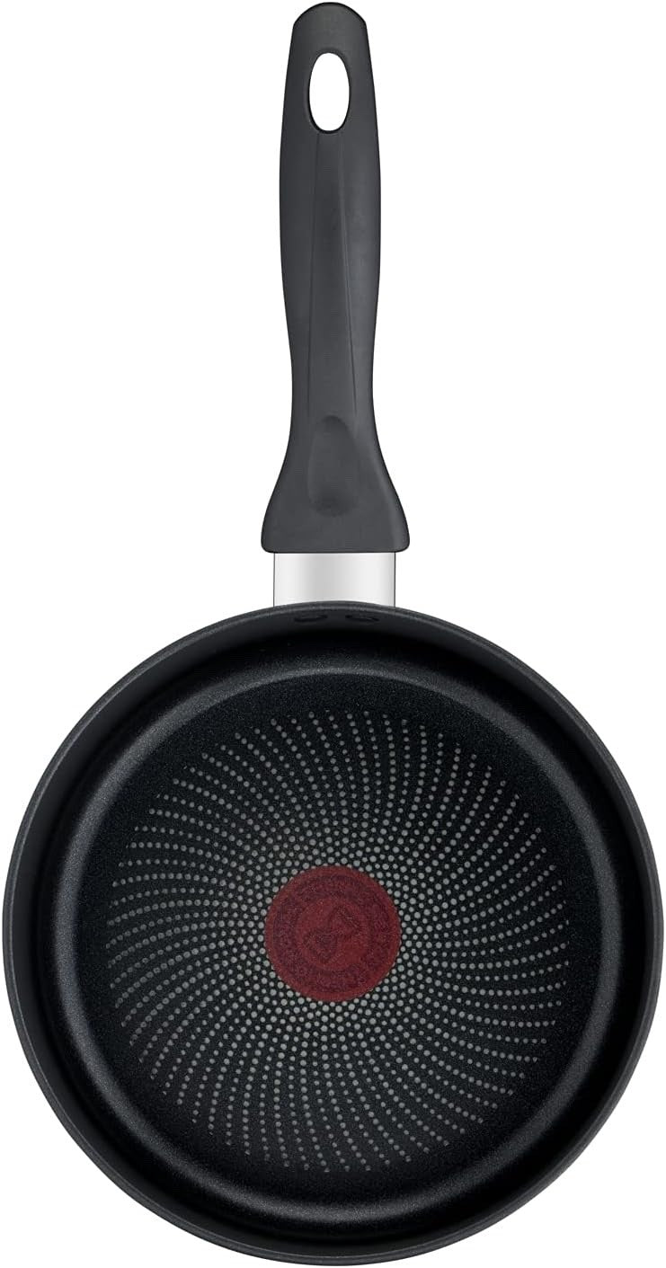 8pcs Titanium Non Stick Induction Cookware Set with Thermo Signal Glass Lids