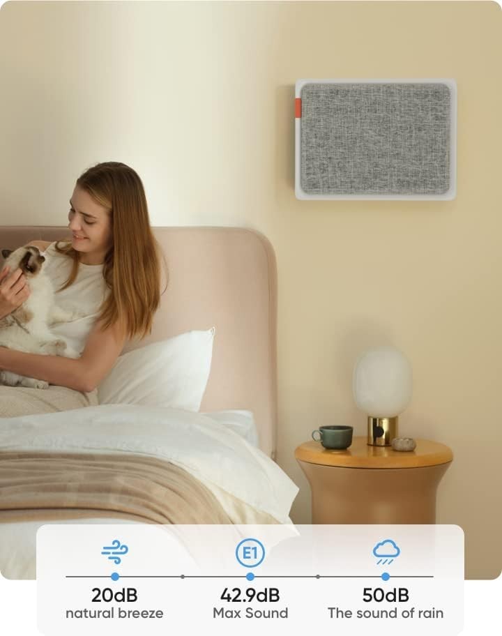 Wall Mounted Smart Air Purifier HEPA H13 Quiet Home Allergy Dust Smoke