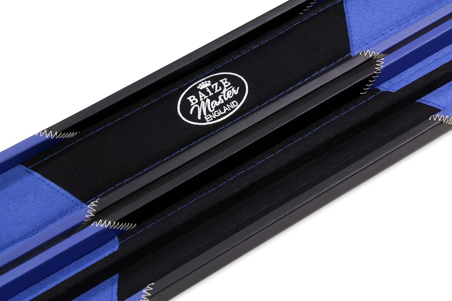 Royal Blue Hard Cue Case Snooker Pool 2 Piece Centre Joint Deluxe