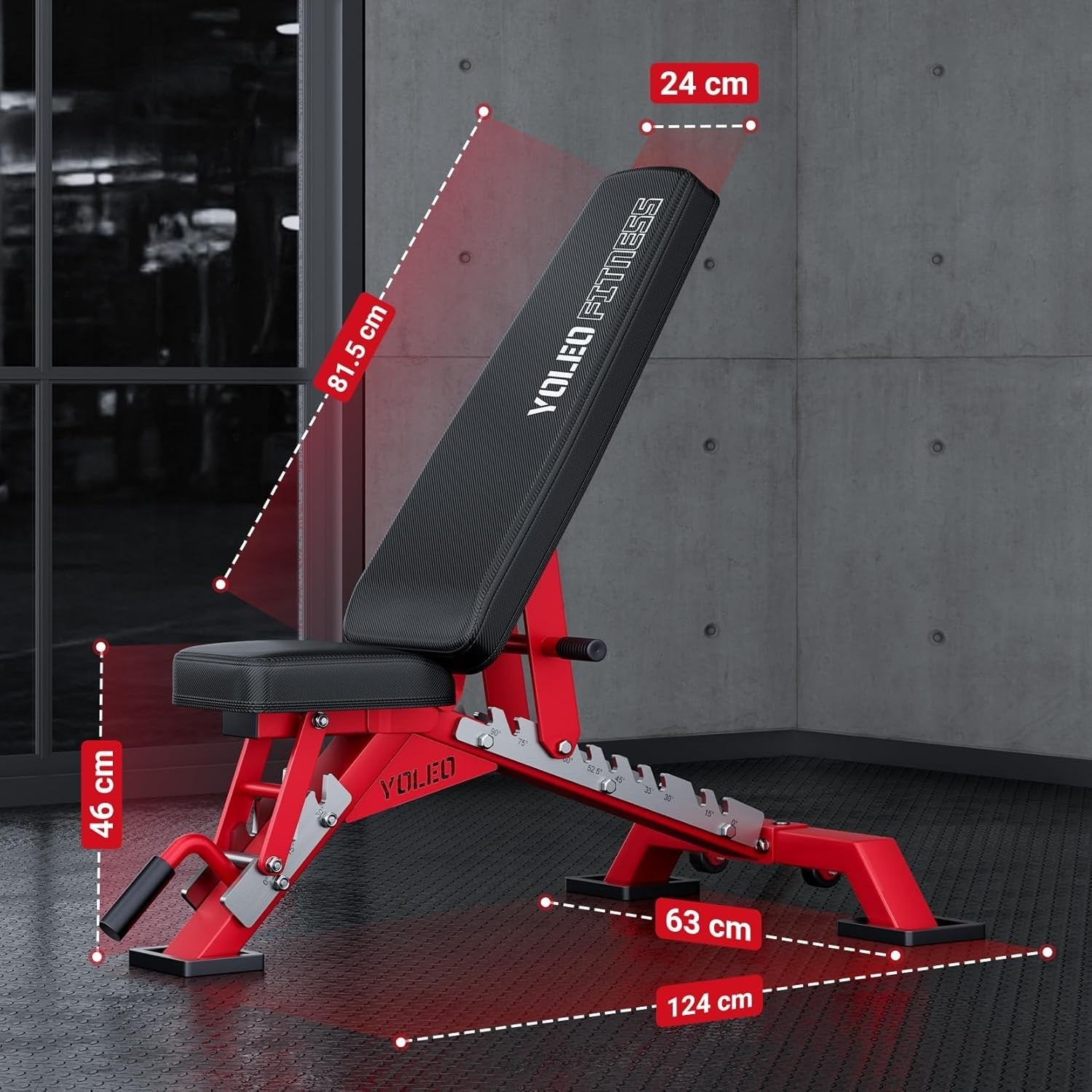 Commercial Grade Adjustable Bench 1000kg Heavy Duty Incline Press