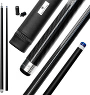 Carbon Fibre Pool Cue 58 Inch 12.5mm Tip Pro Taper 2 Piece 19oz
