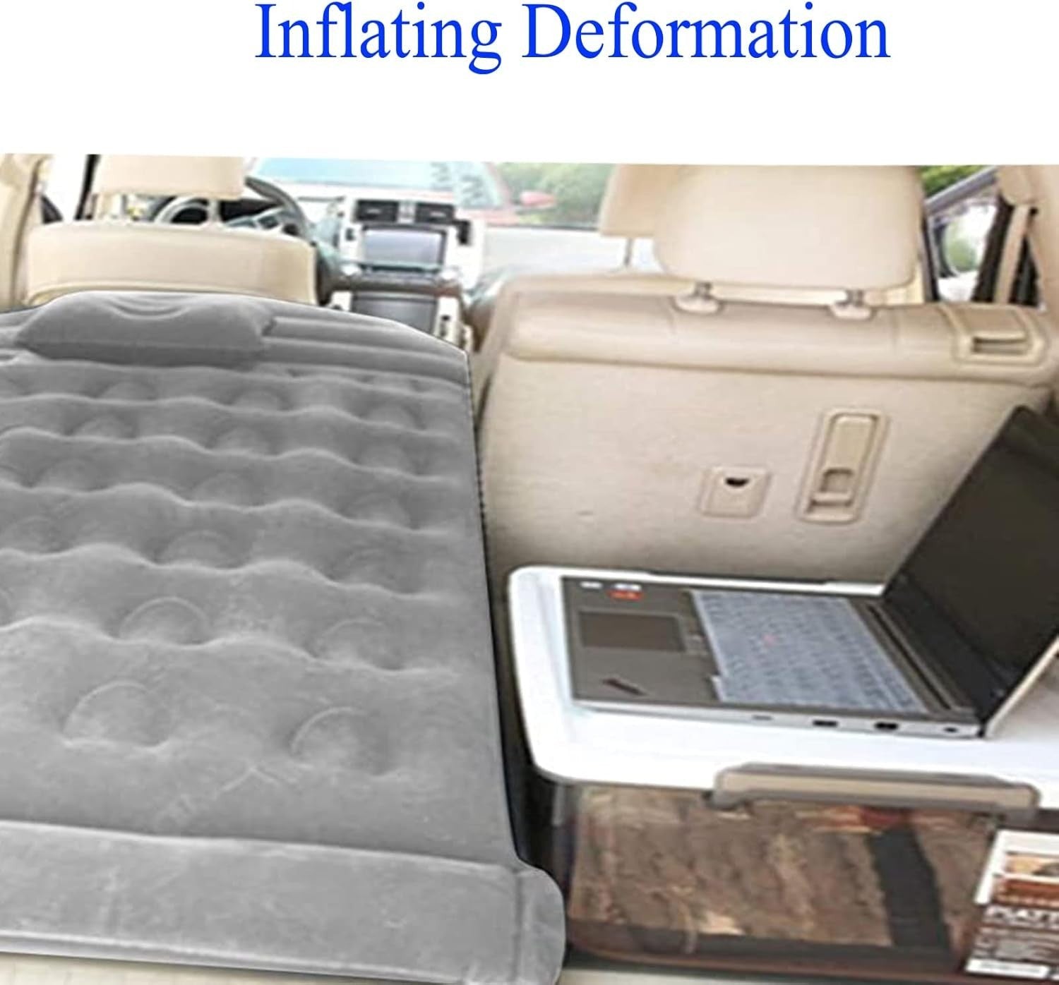 SUV Inflatable Car Mattress Camping Bed – Thick Portable Sleeping Pad