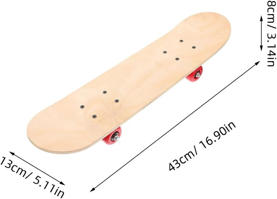 Blank Skateboard DIY Painting Double Kickboard Lightweight Creative Gift