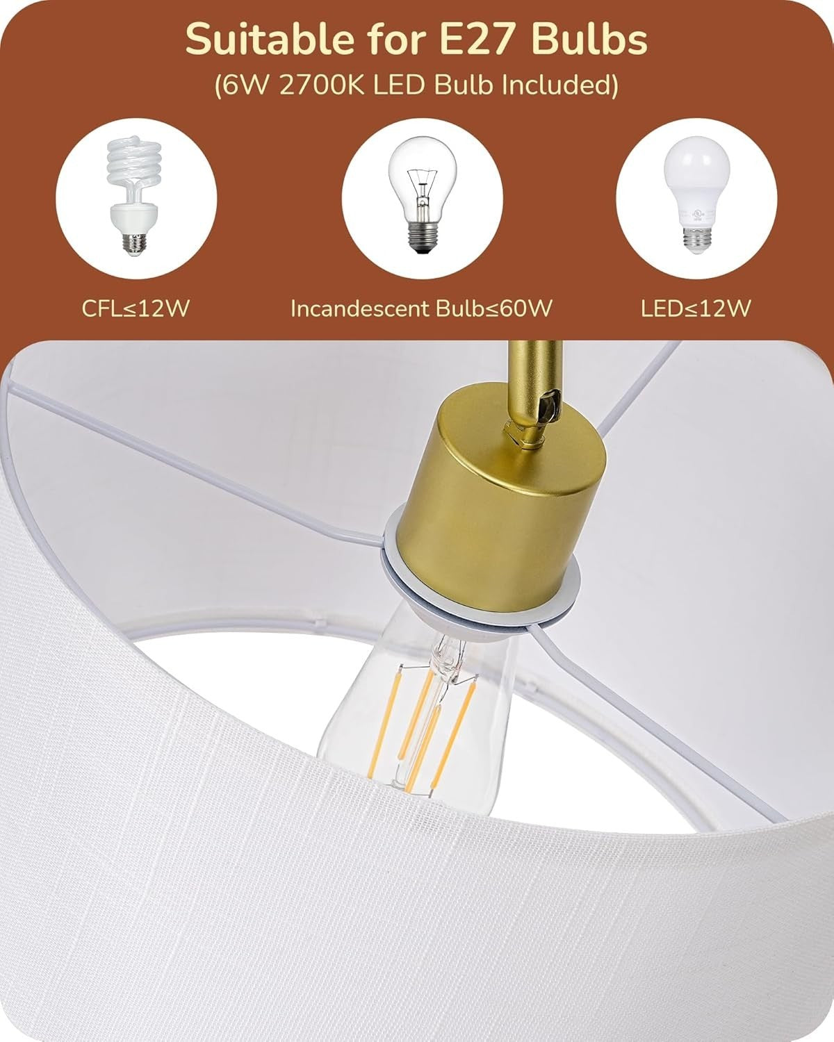 Modern LED Desk Lamp Touch Control Adjustable Bedside Office Table Light