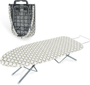 Space Saving Folding Ironing Board Tabletop Steam Station Grey Metal