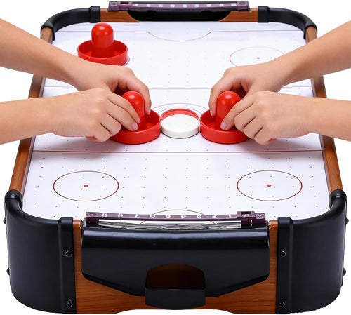 Wooden Tabletop Air Hockey Game 2 Player Kids Family Arcade Fun