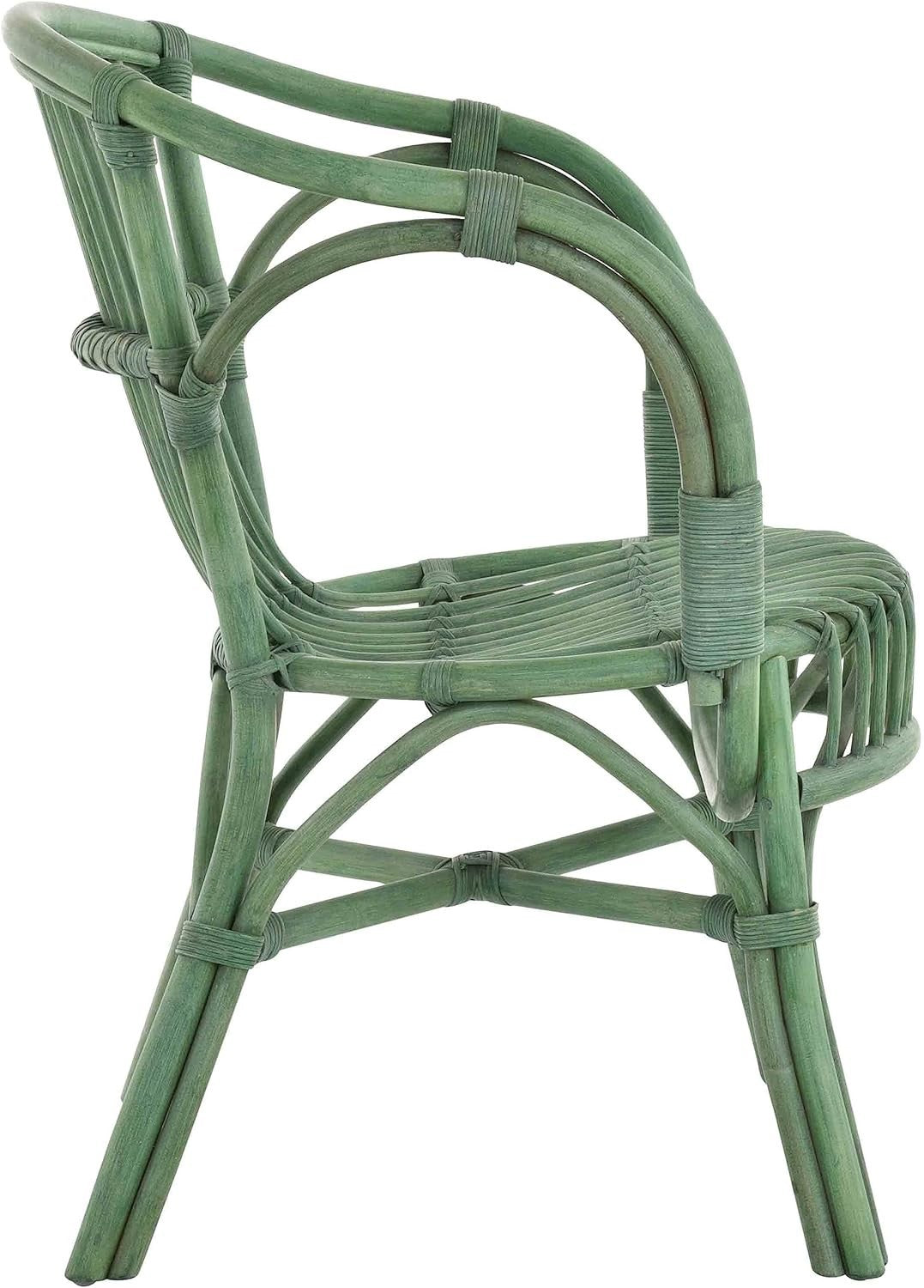 Scandinavian Rattan Wicker Chair Natural Handmade Indoor Lounge Armchair