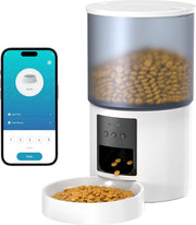 Smart WiFi Pet Feeder 4L App Control Auto Food Dispenser Voice Call