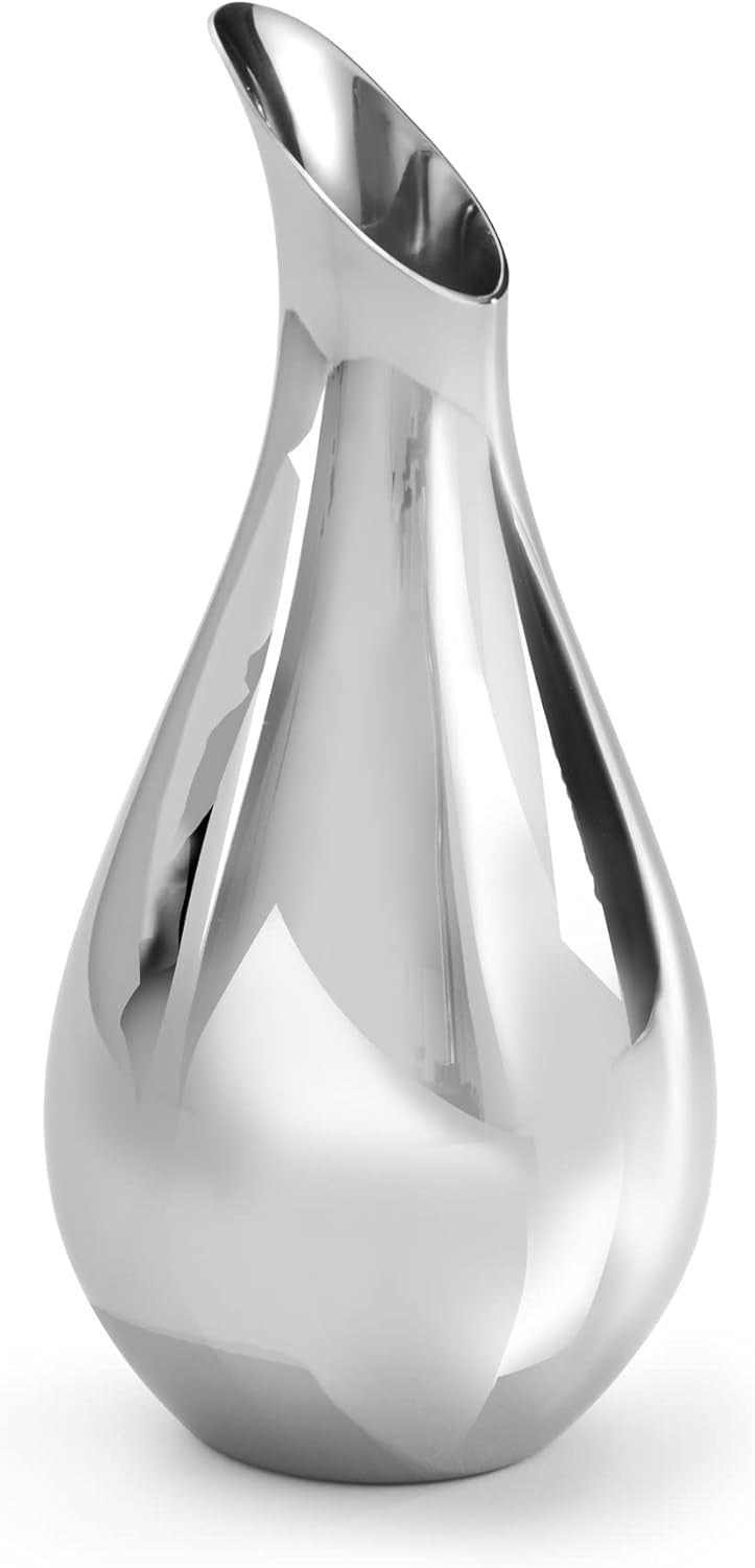 Stainless Steel Decorative Vase Modern Sculptural Home Décor Table Accent