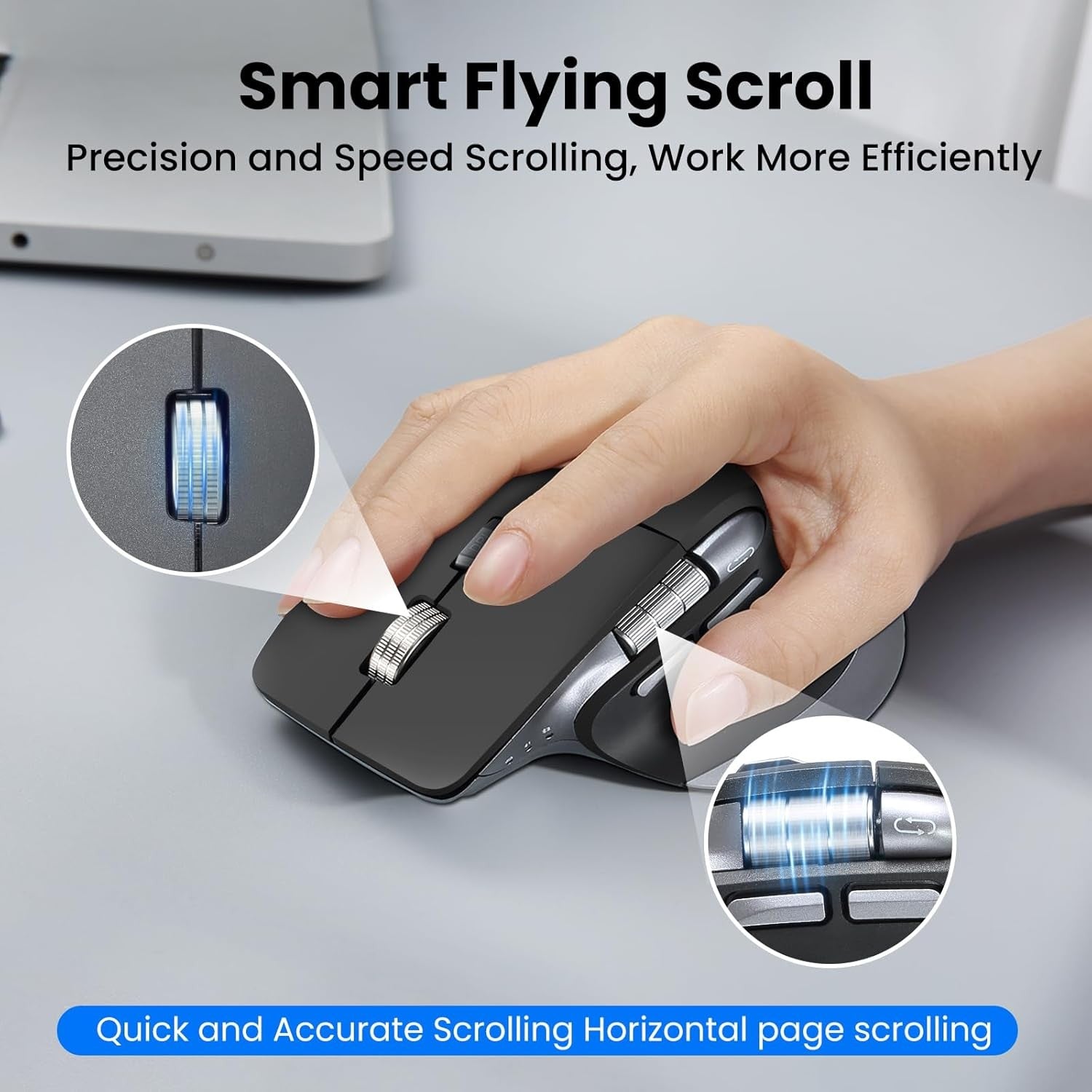 Wireless Keyboard Mouse Set Dual Bluetooth Backlit