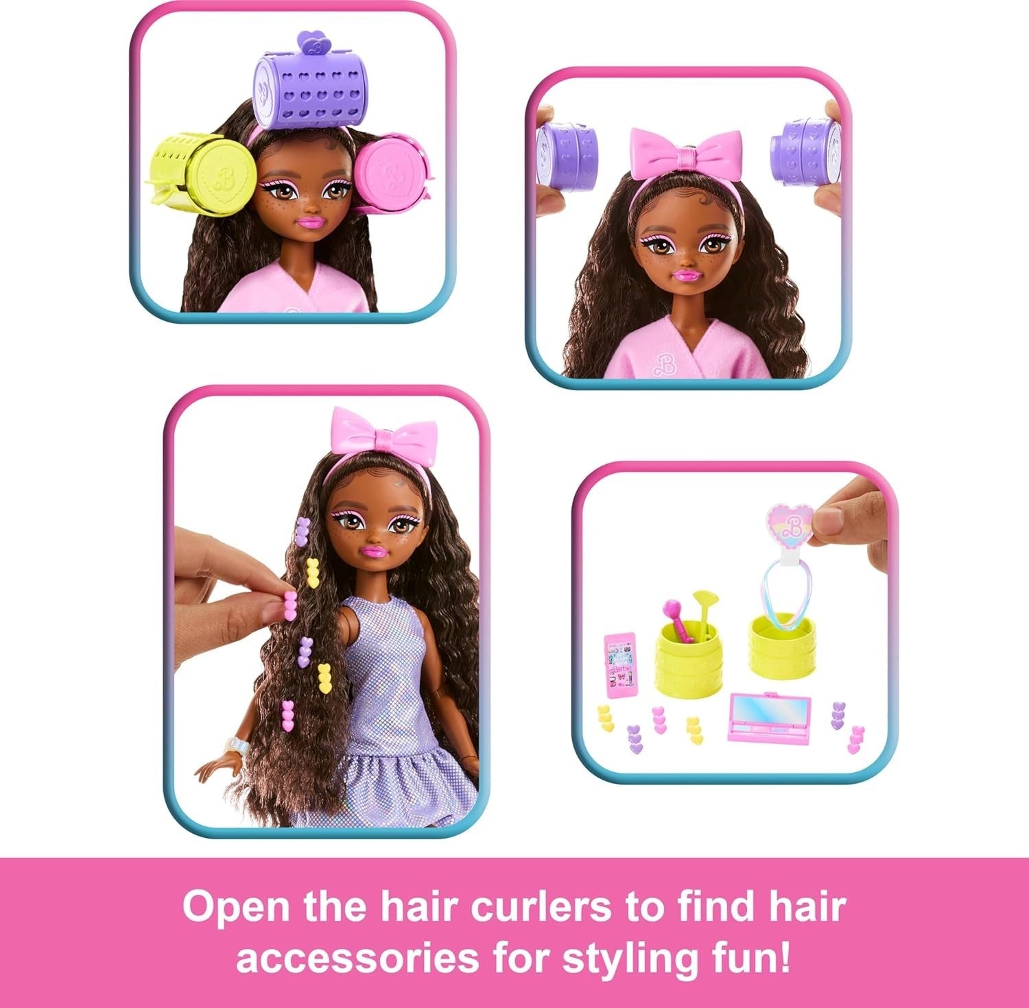 Fashion Doll Get Ready Set Styling Accessories Articulated Play Toy