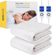 Single Electric Heated Underblanket 90x190cm 9 Heat Settings Washable Fleece