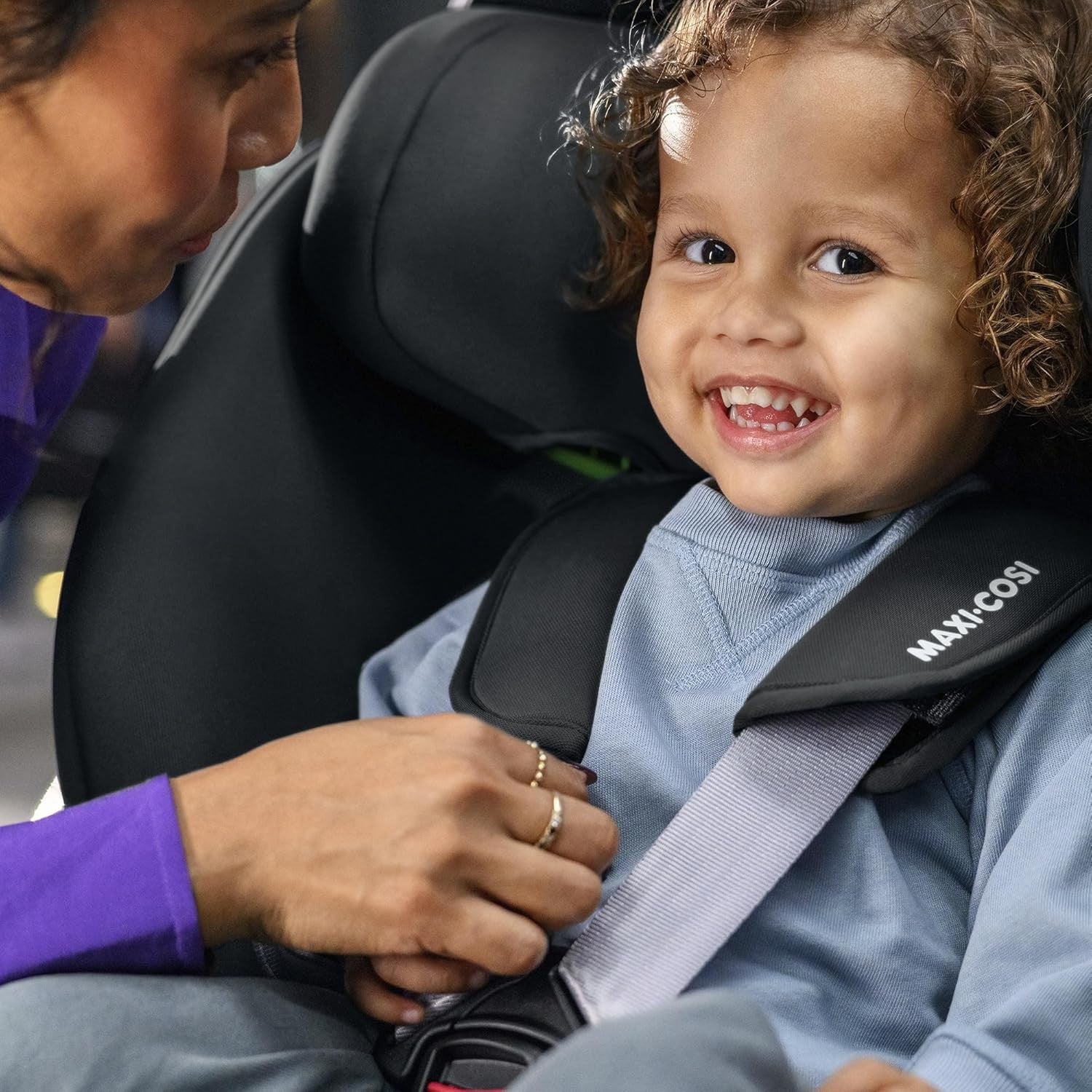 ISOFIX i-Size Child Car Seat 15m–12Y 76–150cm Recline Breathable Black
