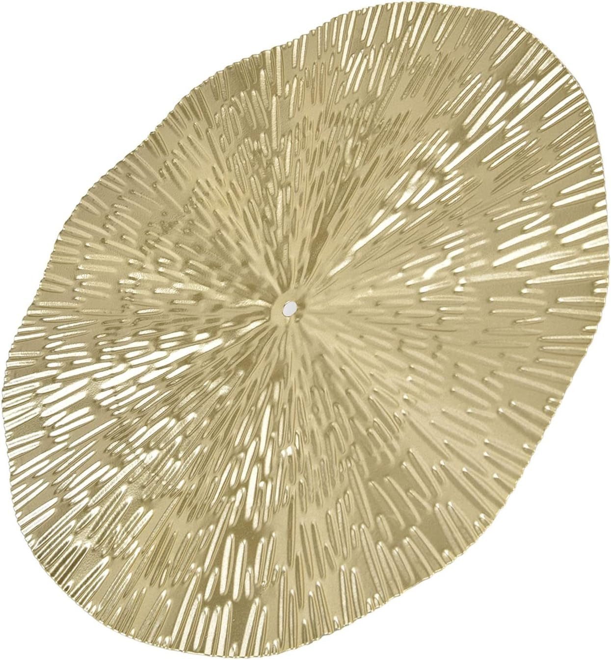 Gold Round Metal Wall Decor 3D Modern Art