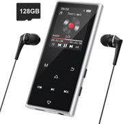 128GB MP3 Player Blue Bluetooth 5.3 HiFi Speaker FM Radio