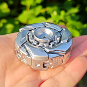 Silver Metal Fidget Slider Spinning Top Magnetic EDC Stress Toy