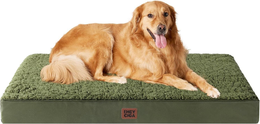 Orthopedic XL Dog Bed 112x81x9cm Washable Cover Non Slip Green