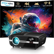 1800 ANSI 4K Smart Projector Daylight Android TV WiFi6 Bluetooth 300″