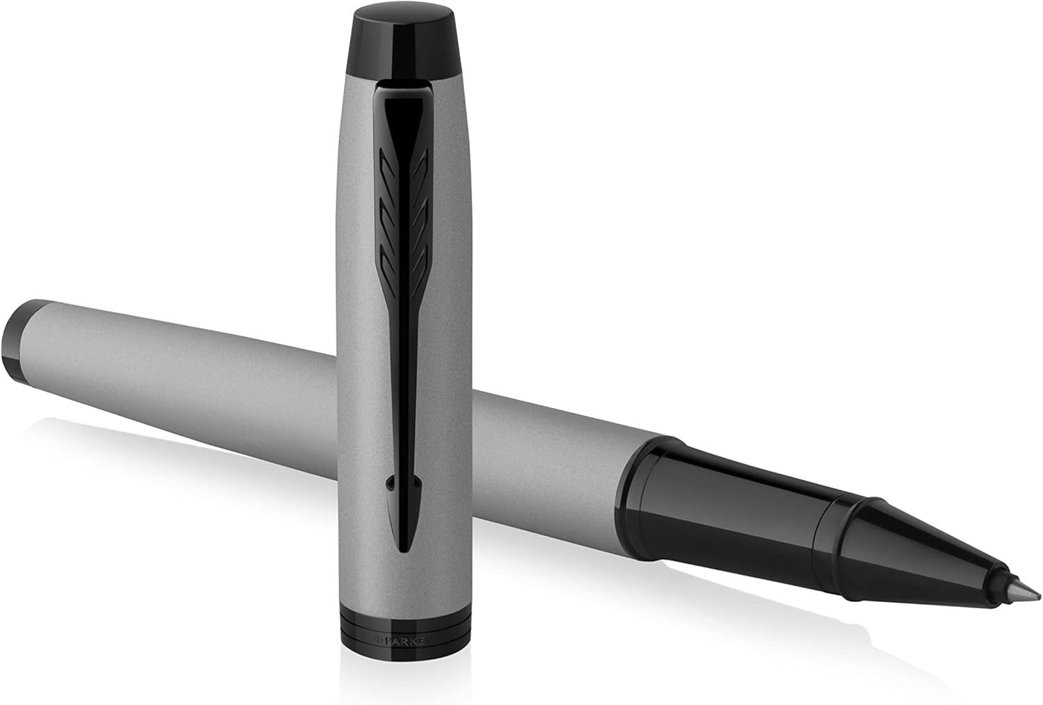 IM Rollerball Pen Matte Grey Black Trim Gift Boxed
