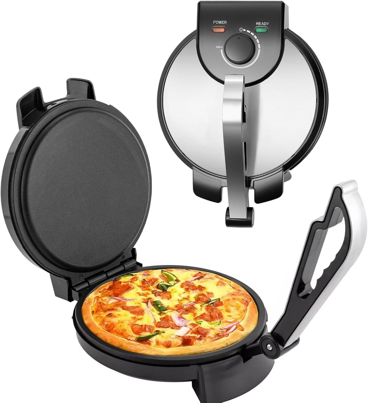 1200W Electric Pancake and Crepe Maker, 9in Non Stick Grill, Temp Control