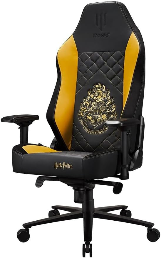 Premium XL Gaming Chair Ergonomic High Back Office Chair Gold Black
