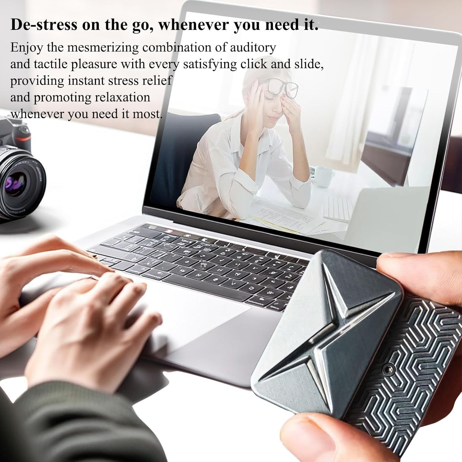 Magnetic Metal Poker Fidget Slider Clicker Focus Stress Relief