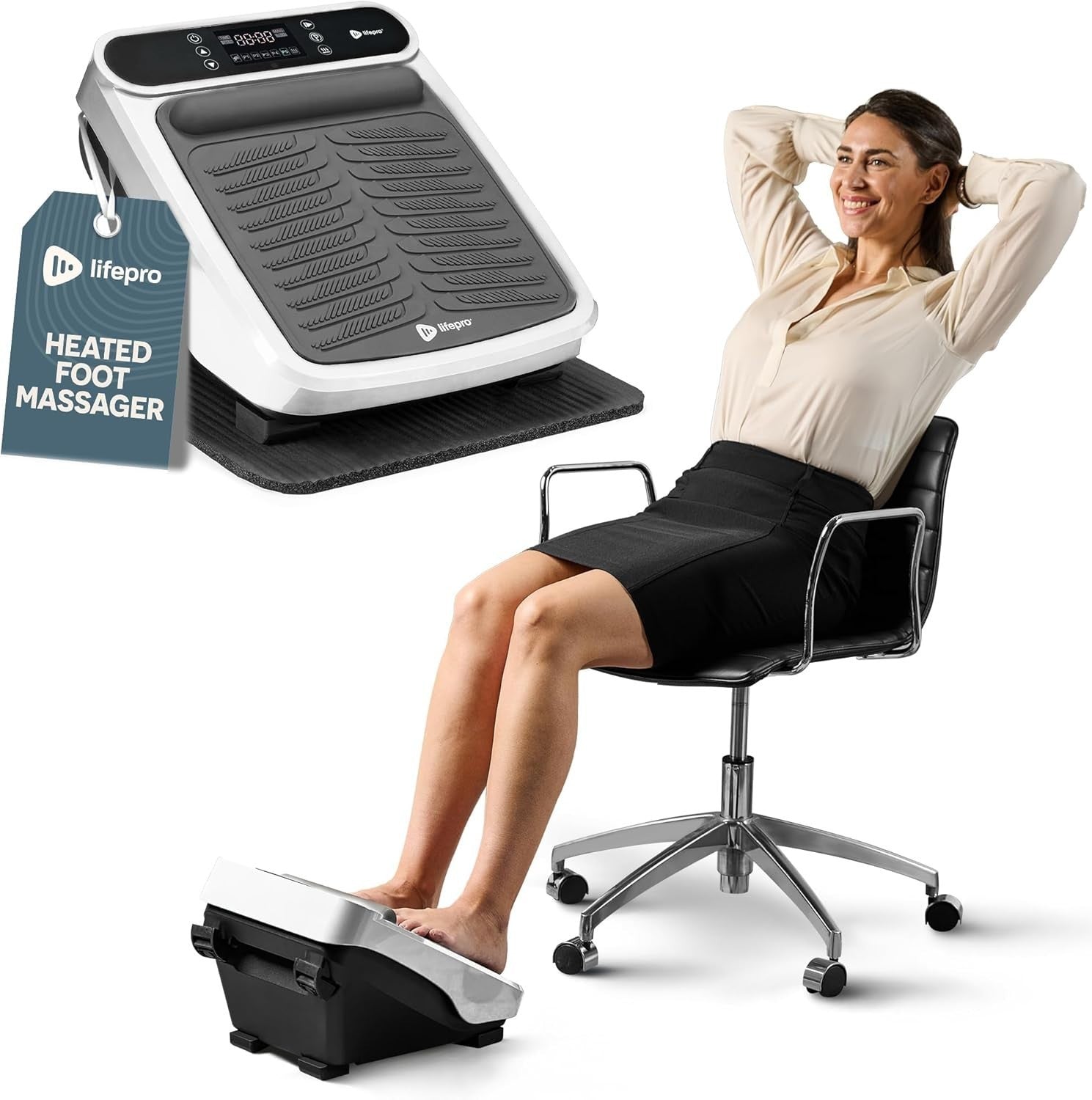 Heated Foot & Calf Massager for Neuropathy Pain Relief Blood Circulation