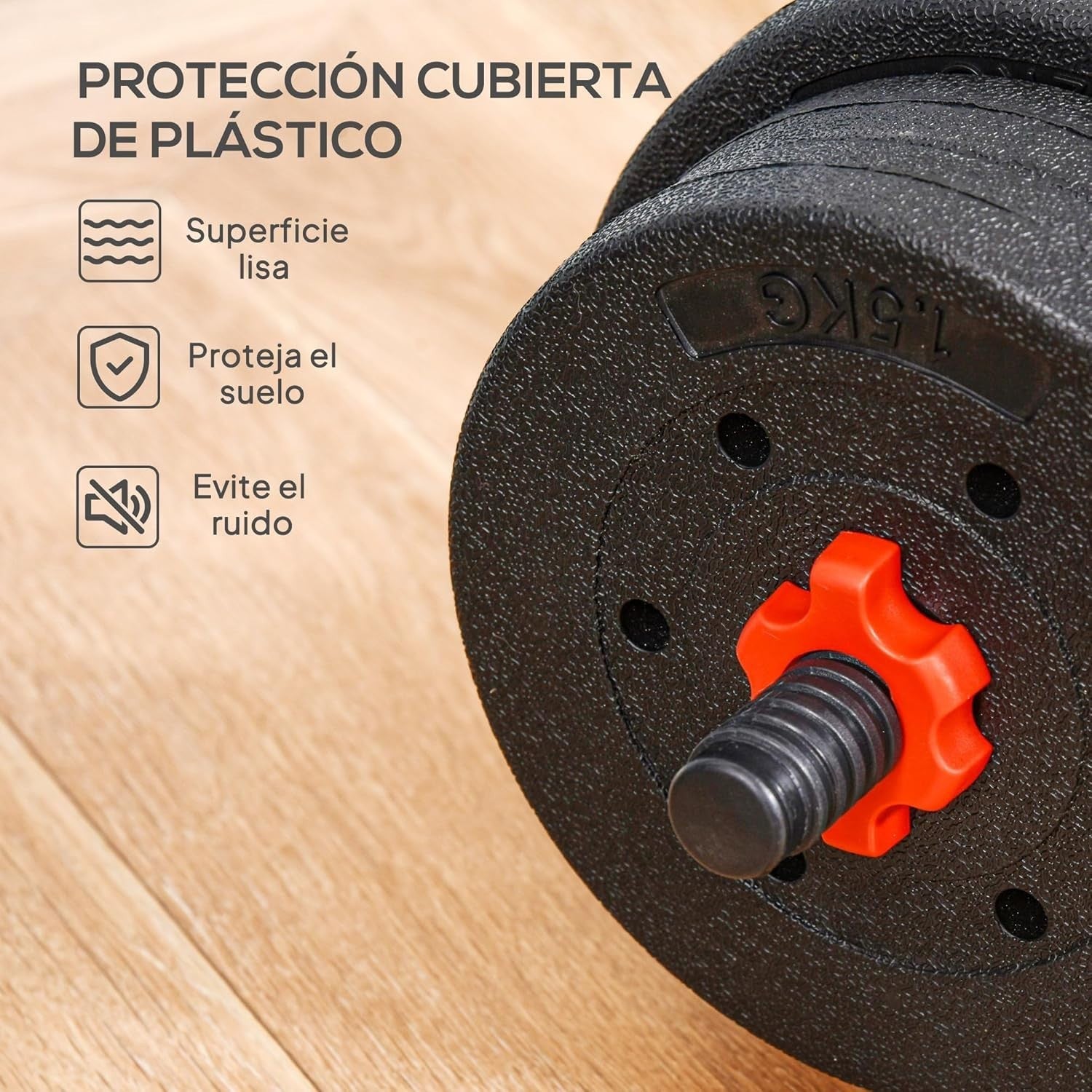 25kg Adjustable Dumbbell Barbell Set 2-in-1 Home Gym Free Weights