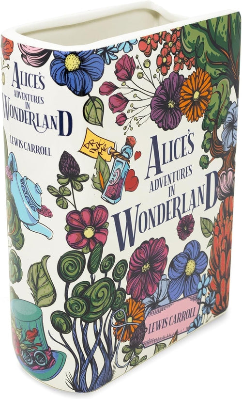 Book Shaped Ceramic Vase Decorative Floral Bookshelf Home Decor Gift