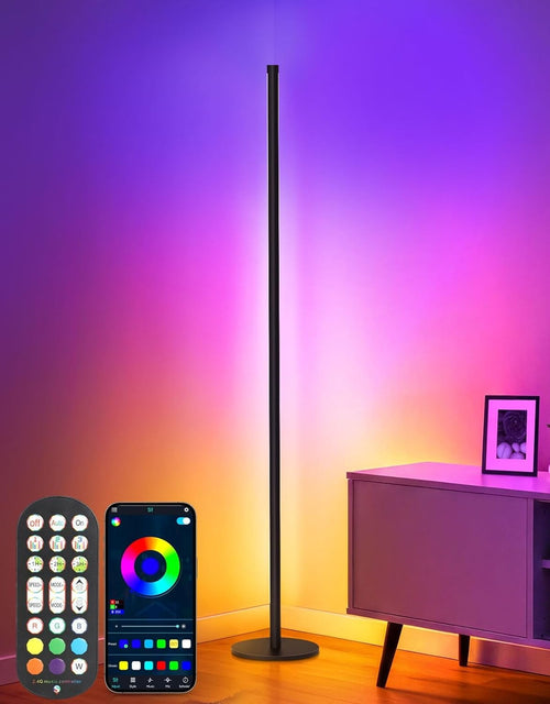 Smart RGB Corner Floor Lamp App Remote Music Sync LED Mood Light