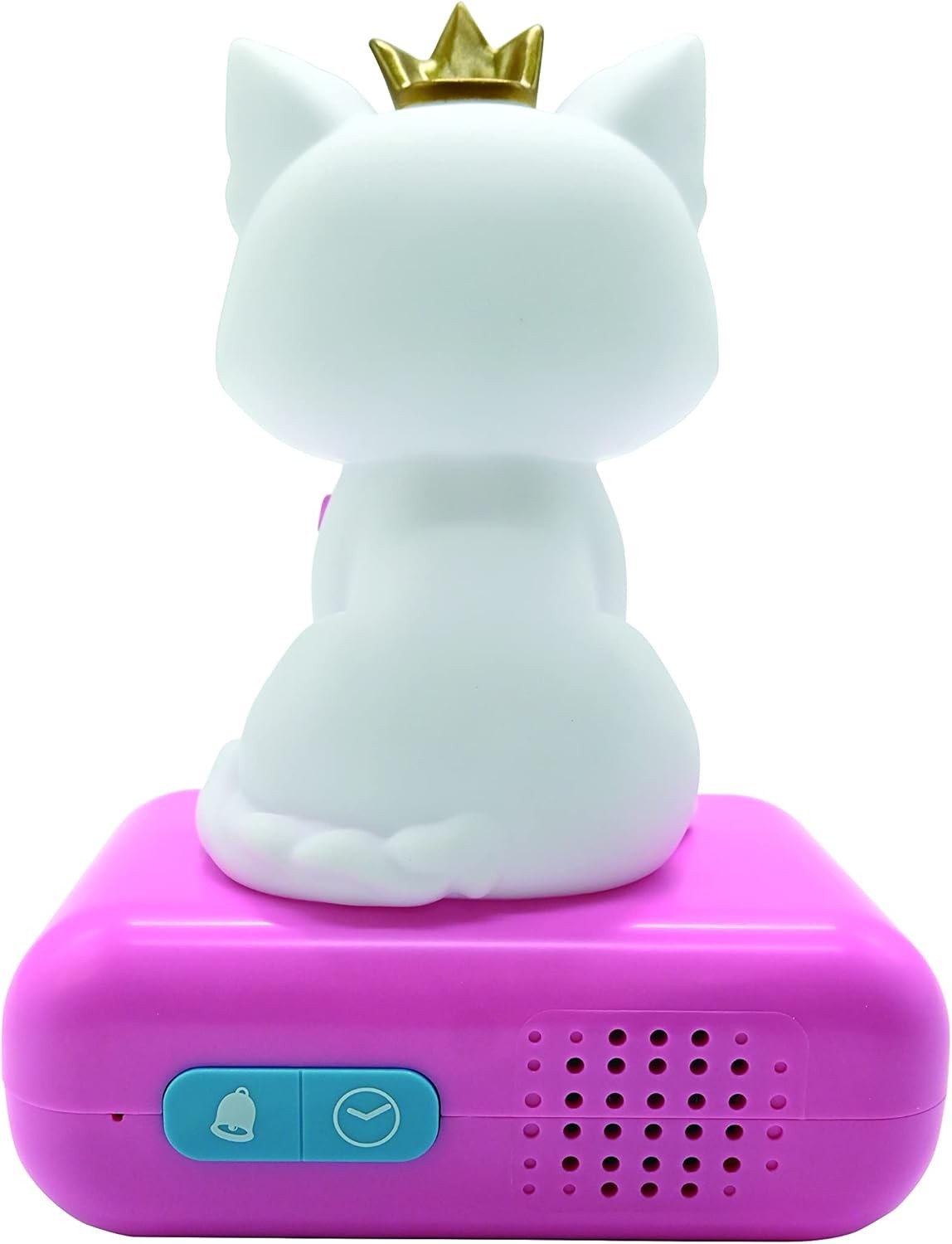 Kids Alarm Clock Night Light Cute Cat Digital LCD Snooze Bedside Clock